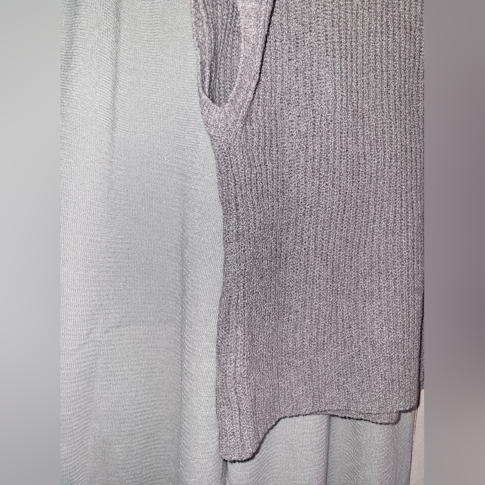 Free People Freya Set-Gray Wide-Leg Pants and matching cropped sweater NWT - Picture 10 of 11